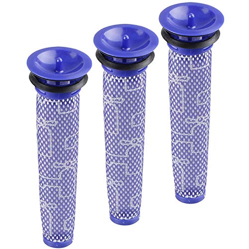 3 Pack Washable Pre Motor Filter For Dyson Dc58 Dc59 V6 V7 V8 Cordless Vacuum Cleaners, 3 Filters Replacements Part # 965661-01 Aunifun #TOP1