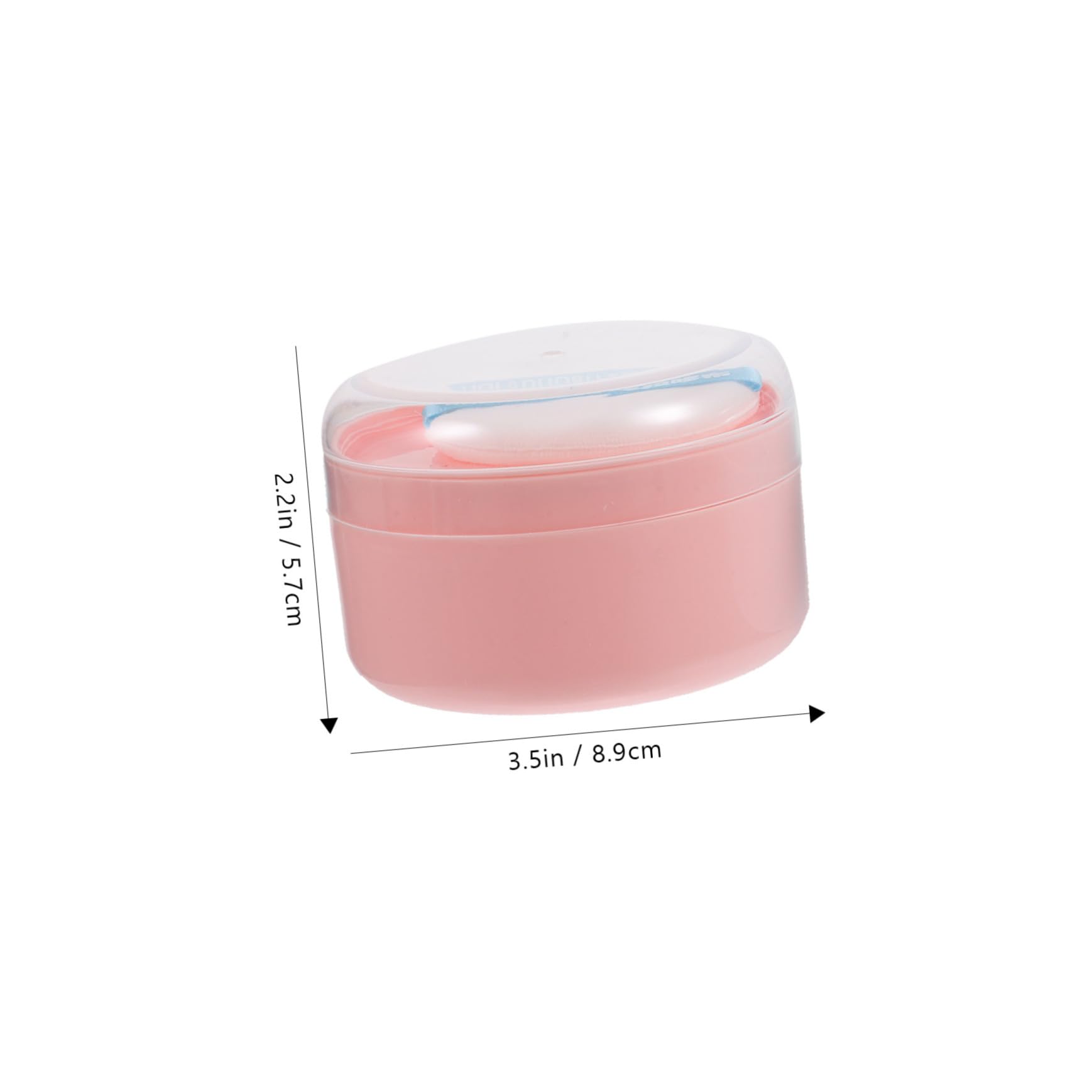 Vaguelly 2pcs Baby Powder Puff Box Empty Container for Body Powder Travel-friendly