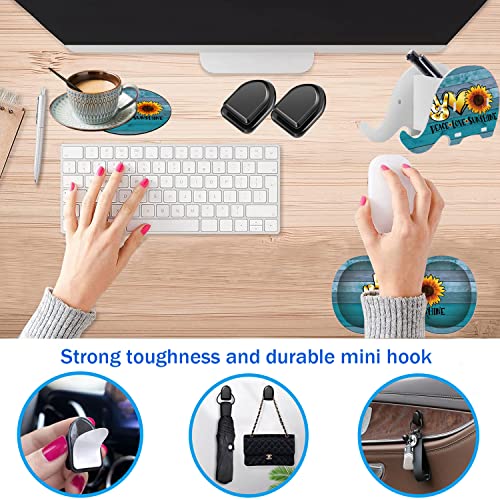 Image of Ergonomic Mouse Wrist Pad with Phone Holder Pen Holder + Cute Coaster + Mini Hook, Multi-Functional Mobile Pen Holder Desktop Storage Box, Peace Love Sunshine