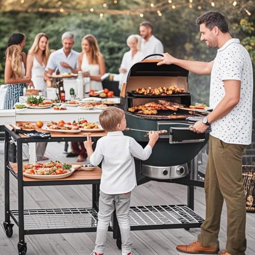 Estante Eggspander Big Green Egg XL: kit de repuesto SB9 con cesta de verduras para tus asados 8