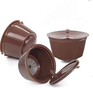 3pcs Reusable Refillable Capsules Pods for Nescafe Dolce Gusto Machines with Spoon