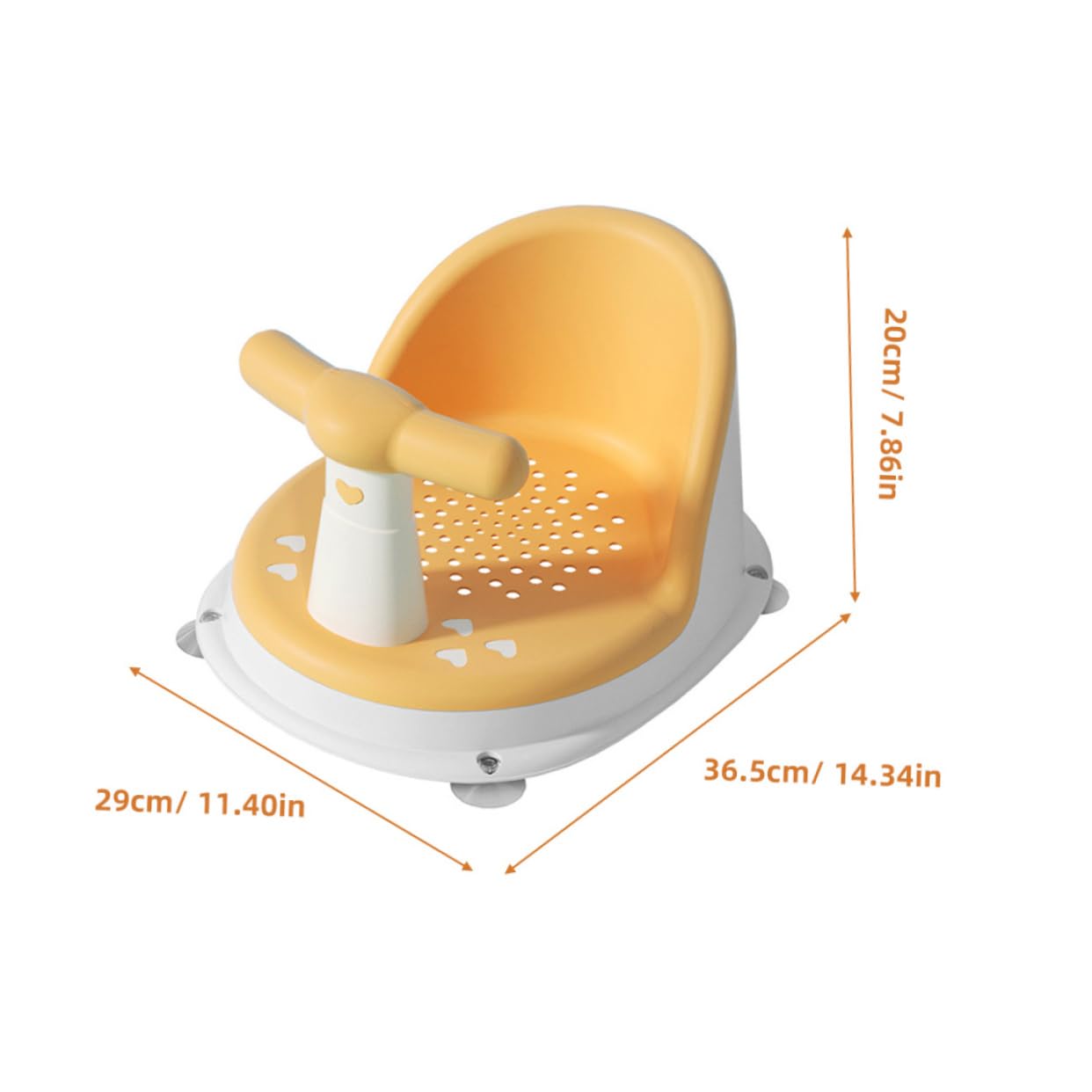 Asiento Material Bebés Baño Antideslizante para Diseño y Pp y Tpe para Limpieza Esfuerzo, Adecuado para Hora del Baño y Juegos