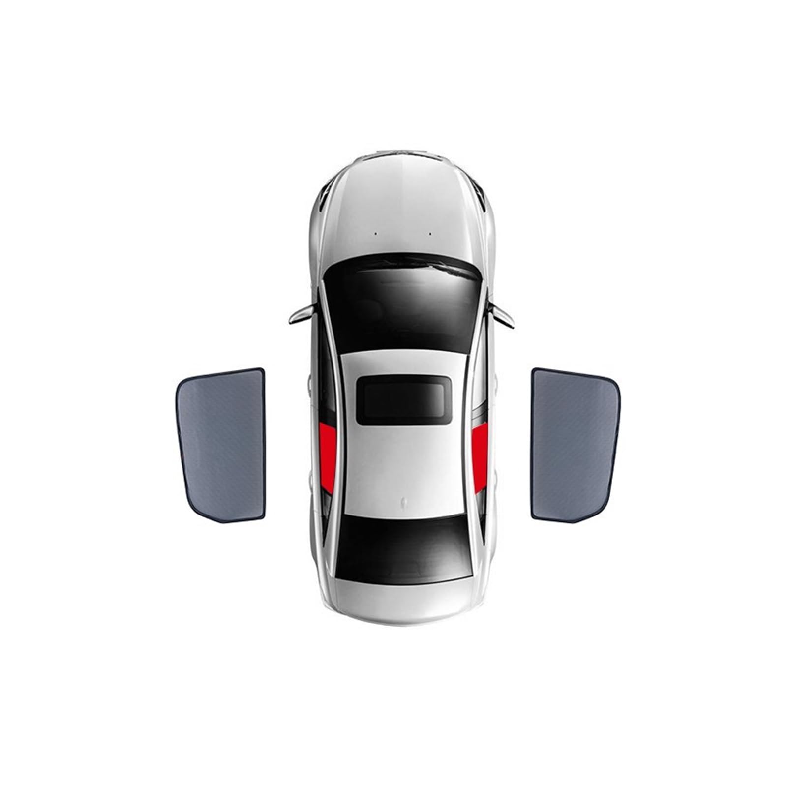 Parasole Macchina Per Citroen C4 C4L C5 C6 C2 C3 Tenda Magnetica Speciale Finestra Tende Da Sole Maglia Ombra Cieca Completamente Coperta Auto Parasole (Misurare : 2 rear doors)