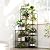 Bamworld Plant Stand Indoor Plant Stands Wood Outdoor Tiered Plant Shelf for Multiple Plants, 3 Tiers 7 Potted Ladder Plant Holder Table Plant Pot Stand for Window Garden Balcony Living Room 05futi