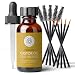 Organic Castor Oil - 100% Pure Cold Pressed, Hexane free - Great For Eyelashes, Hair, Eyebrows, Face and Skin - with Treatment Applicator Kit, 1oz (30ml)