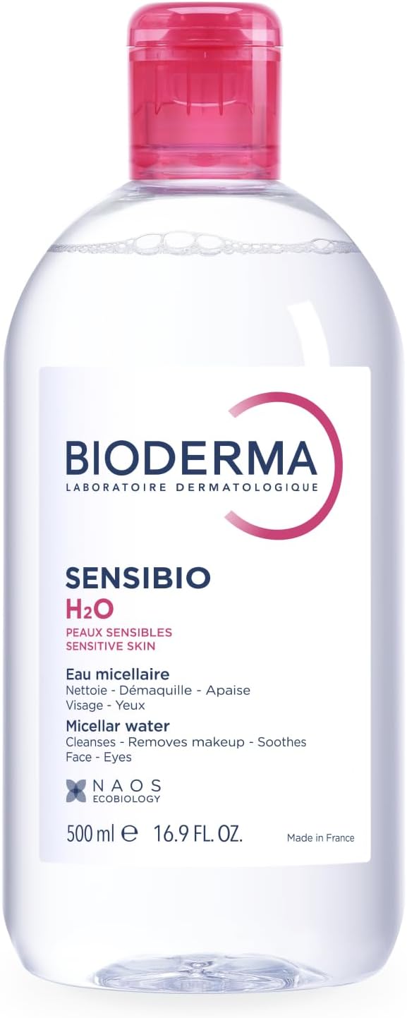 Bioderma - Sensibio - H2O Micellar Water - Makeup Remover Cleanser - Face Cleanser for Sensitive Skin
