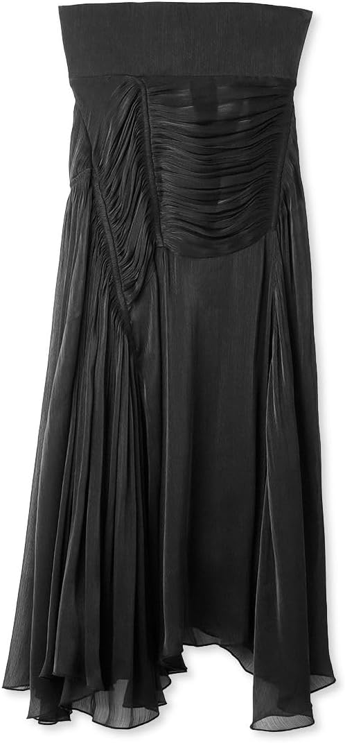 Amazon.co.jp: [ファーファー] ギャザーアシンメトリースカート  