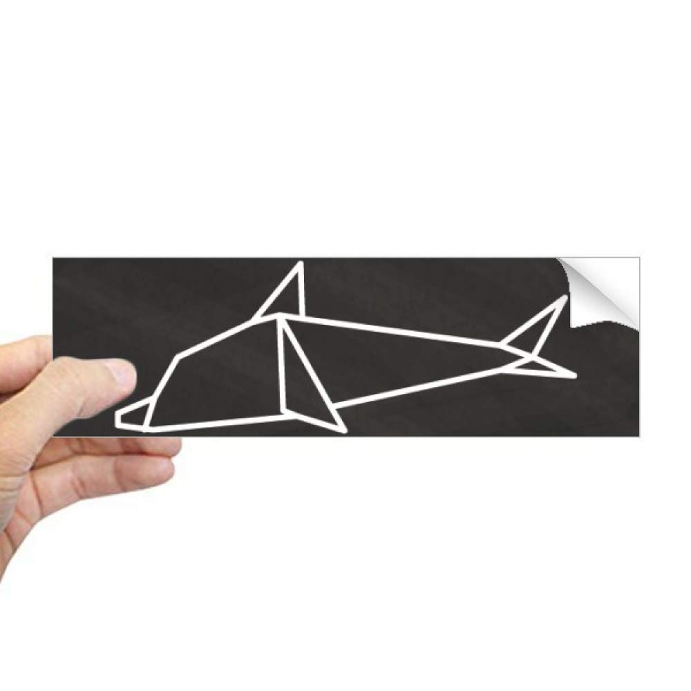 Sticker Notebook Dauphin Origami Anti Rayures Autocollant pour Fenêtre