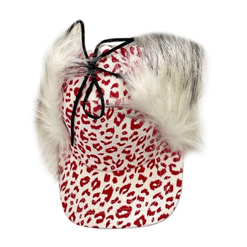 Bonnet russe uschanka fausse fourrure hiver chaud avec visière