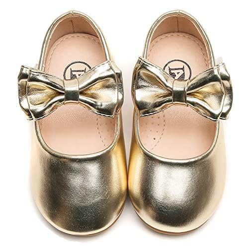 kkdom Girl's Mary Jane Dress Shoes Ballerina Flats School Party Wedding Shoes for Toddler/Little Kid/Big Kid2