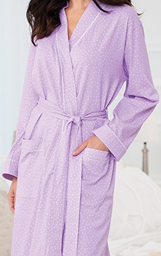 Pajamagram Ultra Soft Womens Bathrobe - Cotton Robes For Women, Purple, Xs / 2-4 #TOP2