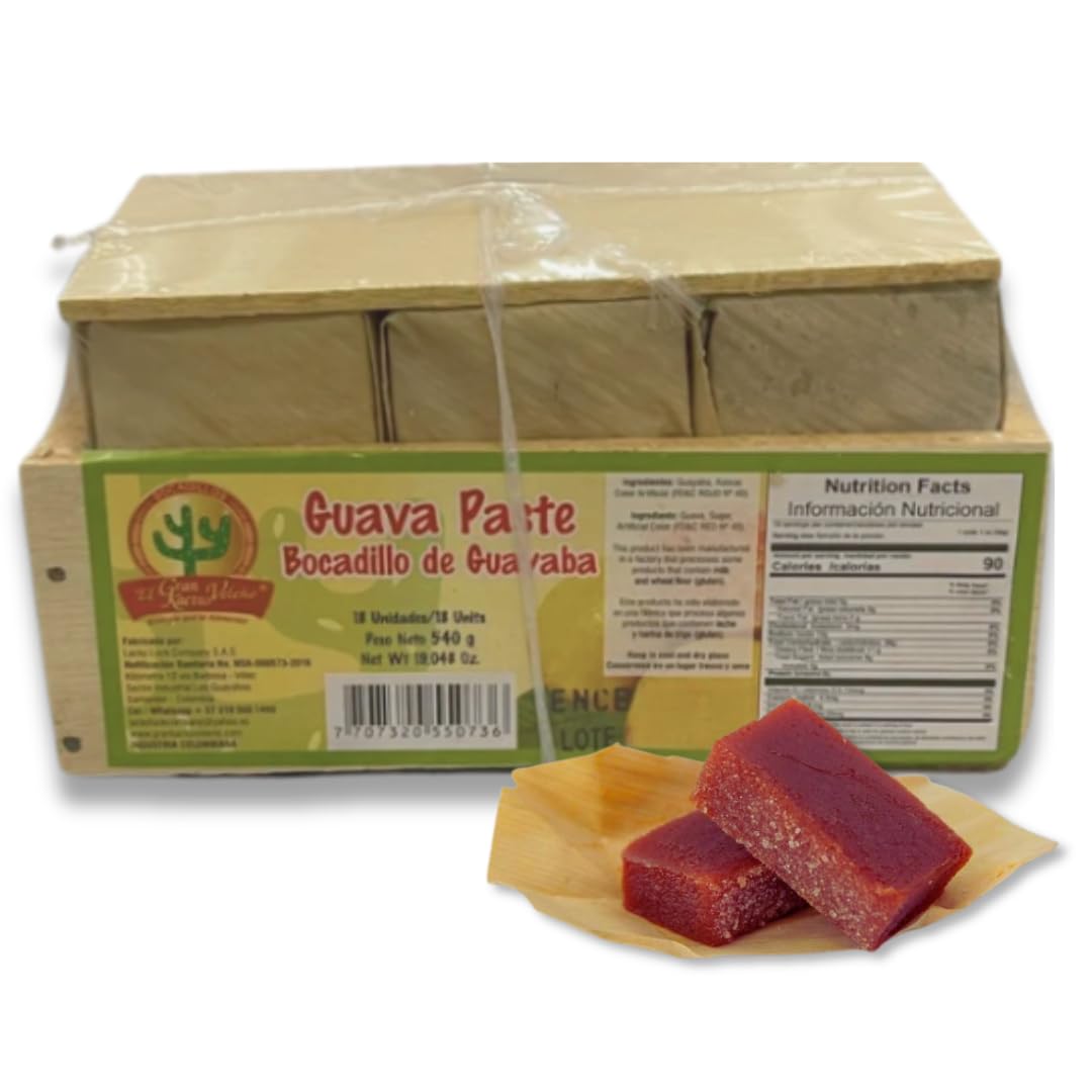 DECA EXPERTS -Guava Paste - Bocadillo de Guayaba 18 units540gr - 19.04Oz - Bocadillo Veleno - Imported from Colombia product thumbnail 2