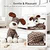 2026 New Dog Toys, Indestructible Plush Dog Toy for Aggressive Chewers, Interactive Squeaky Soft Puppy Chew Toy, Durable Teething Toys for Small Medium Large Dogs (Brown) #2