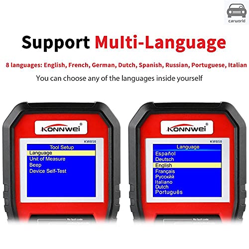 Scanner Automotivo Konnwei Kw850 Obd2 Atualizável em Português Gasolina Diesel