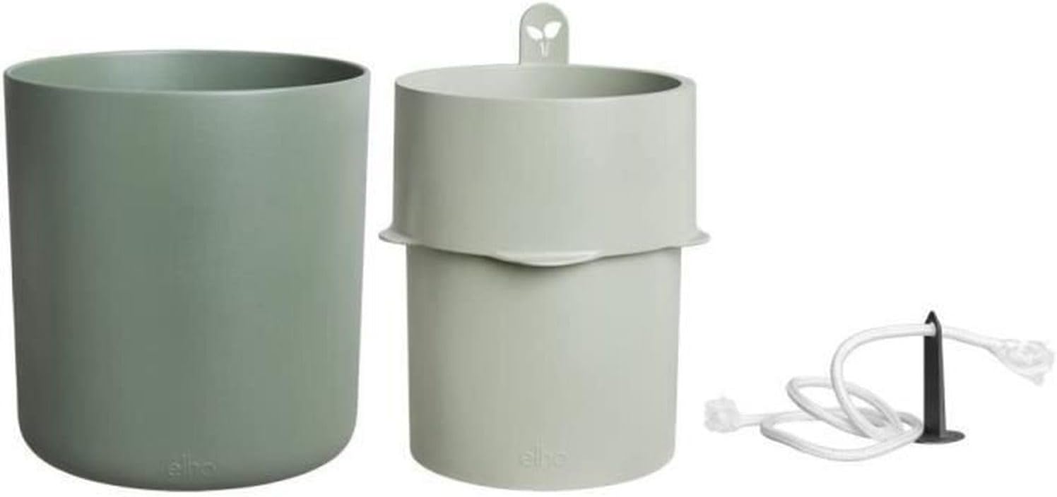elho Bouncy Basil 16 - Flower Pot for Grow Your own - Ø 16.5 x H 21.0 cm - Green/Leaf Green