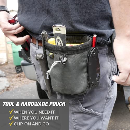 Joey Pouch | Clip-On Tool Belt Bag For Tools, Screws, And Nails - Great For An Electrician, Hvac Tech, Plumber, Carpenter, Contractor, Handy Man, And Any Tradesperson Who Wears A Small Utility Pouch #TOP1