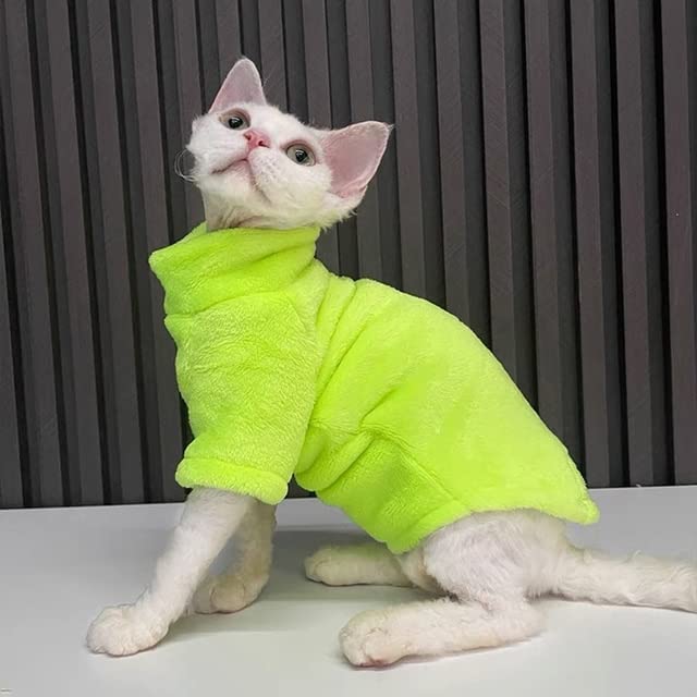 Winter Cat Clothes For Sphinx Warm Hoodies Pets Thicken Coat Kittens Costumes Jacket Chihuahua Autumn Double-sided Plus Velvet