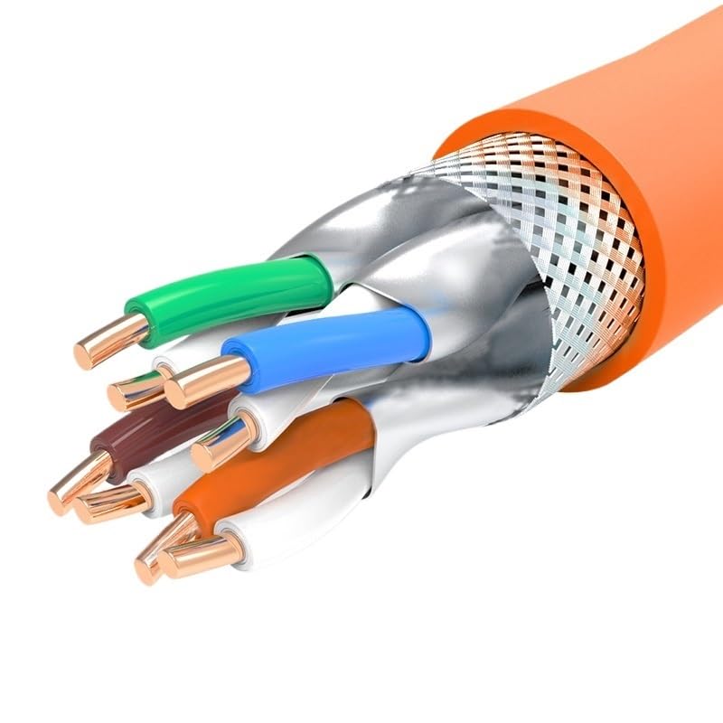 Câble Ethernet Cat7 RJ45 10 Gbit/s de 20 m, câble LAN double blindage SFTP, cordon de brassage réseau RJ45 23 AWG, routeur Internet(30m)
