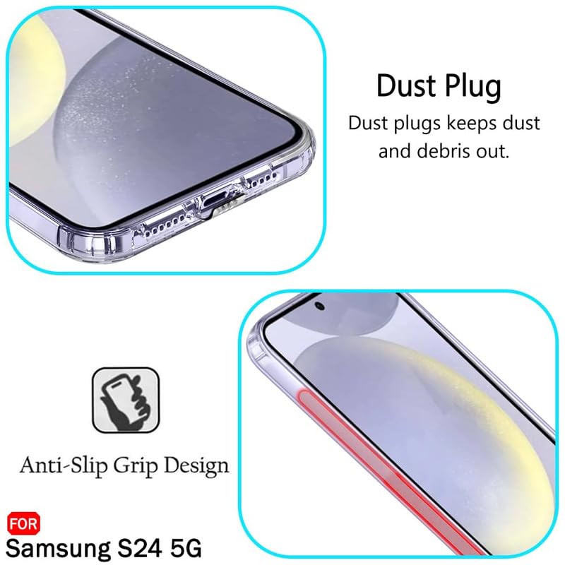 Image of Case Creation Brand - Mobile Cover for Samsung Galaxy S24 (Soft & Flexible Back Case), Transparent