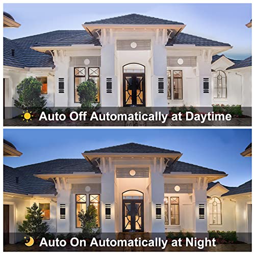 Boxcupin Dusk To Dawn Sensor Outdoor Wall Lights 4 Pack, Up And Down Lights Outdoor Wall Sconces, Aluminum Waterproof Outside Lights For House Porch Hallway Patio Garage #TOP1