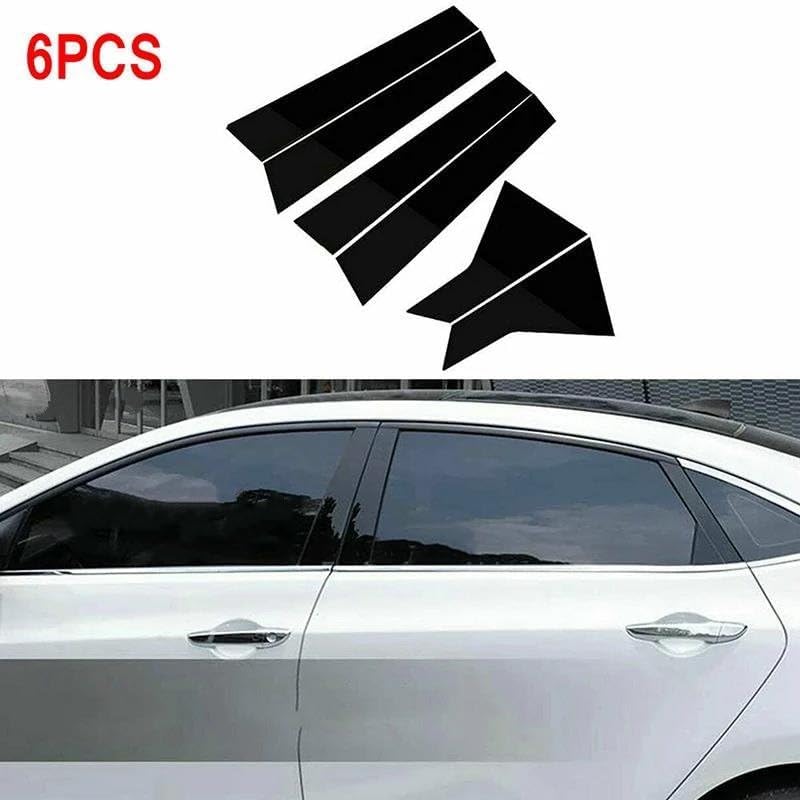 に適合する シビック セダン 2022 2023 に適合する 車の窓柱柱 ドアトリム デカール カバー BC 柱ステッカー 窓柱柱ス