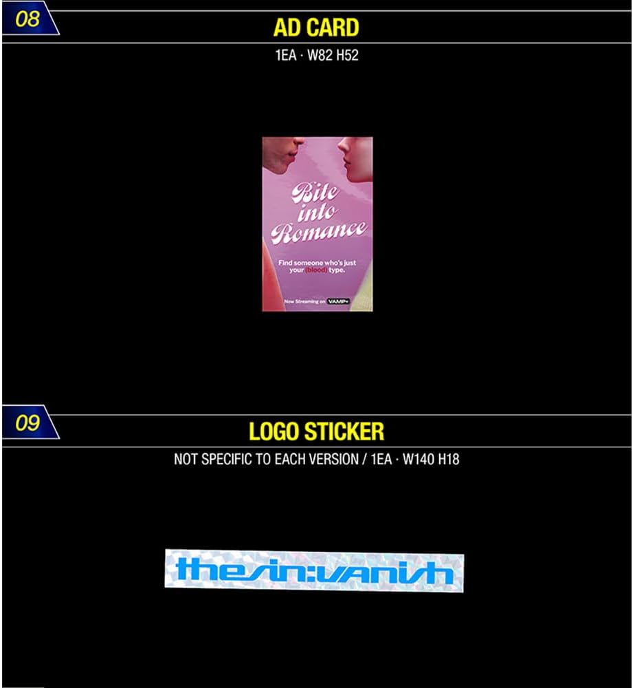 ENHYPEN [7th Mini Photobook Album THE SIN : VANISH](AFTERLIGHT Ver.) + 3 Extra Photocards Set