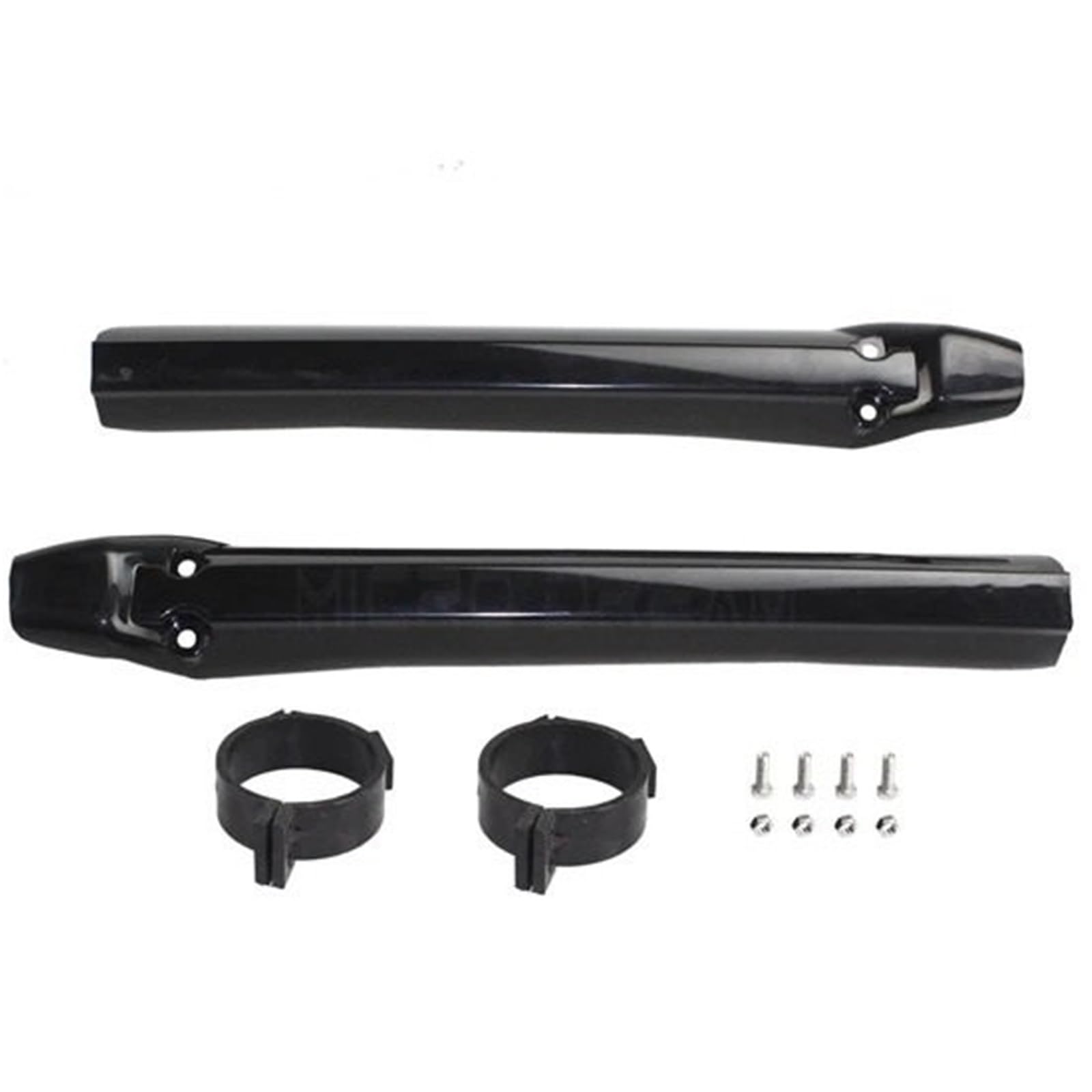 Adatto per Yamaha EXC SX CRF DRZ KLX WRF YZF 125 250 300 426 450 2 pz Bianco Motocross Protezioni Forcella Protector soffietto forcella(Black)