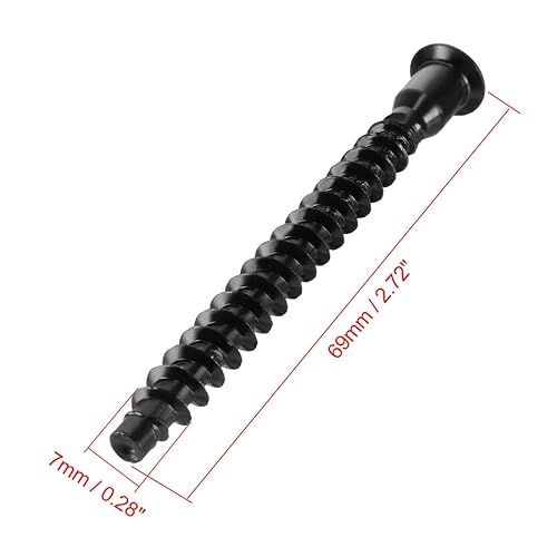 Miniatura 7 de uxcell Tornillo de confirmación de muebles 0.276x1.535 in Tornillos de madera hexagonal con recubrimiento en polvo 20pcs