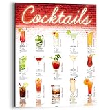 REINDERS Cocktails - deutsche Rezepte - Wandbild 40 x 50 cm