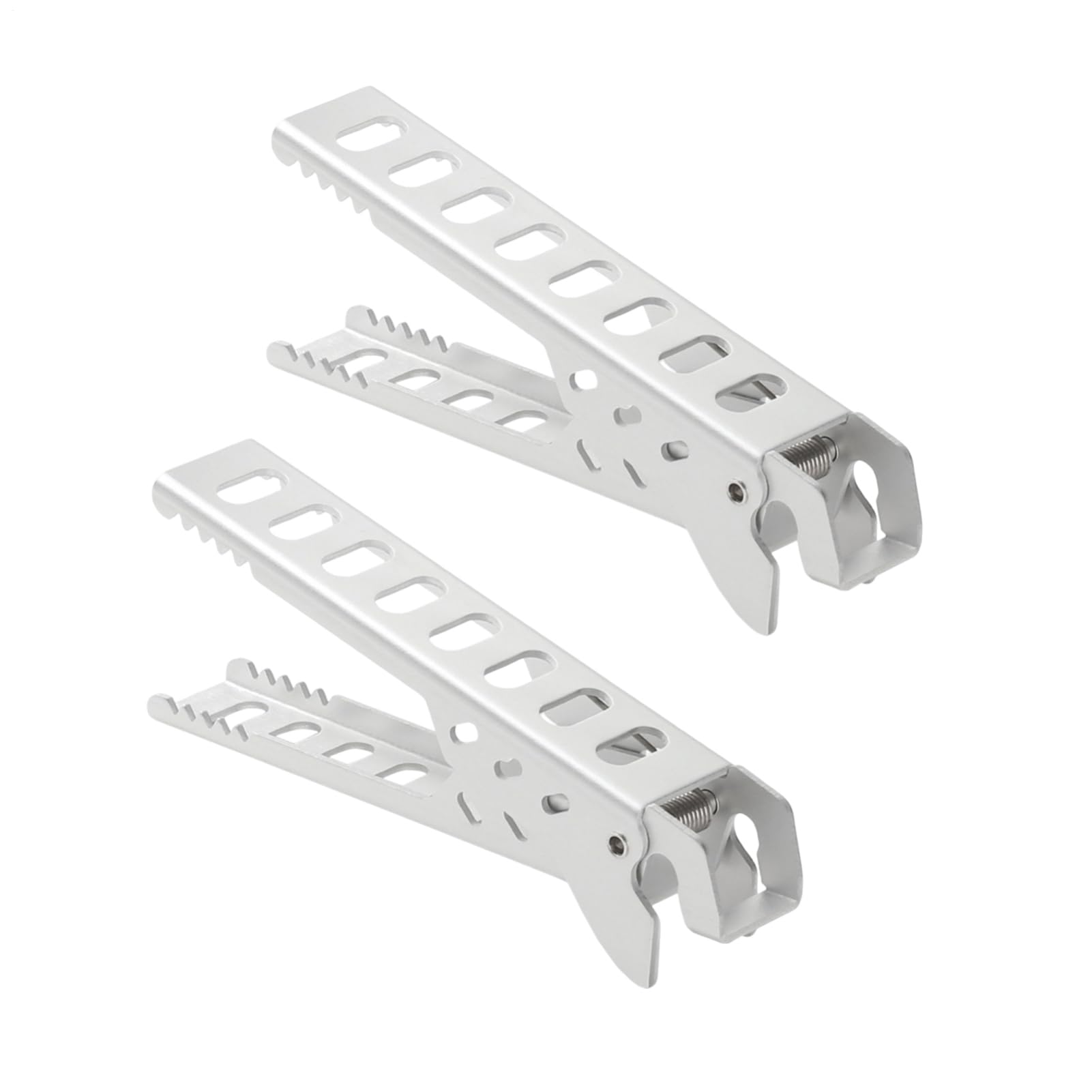 Pot Gripper, 2 Pack Serrated Camping Pot Clamp, Outdoor Picnic Anti-Scalding Pots Clamp, Portable Cutlery Accessories BBQ Tongs, Take Plate Clamps, Food Clips for Moving Hot Plate Or Bowls Out from