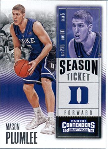 2016-17 Panini Contenders Draft Picks #66 Mason Plumlee Duke Blue Devils Basketball Card-MINT