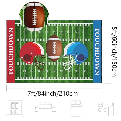 Tapete de fútbol antideslizante 5x7 pies miniatura 2