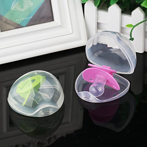 Accmor Pacifier Case, Pacifier Holder Case, Pacifier Container For Travel, Bpa Free, Transparent, 3 Pack #TOP2
