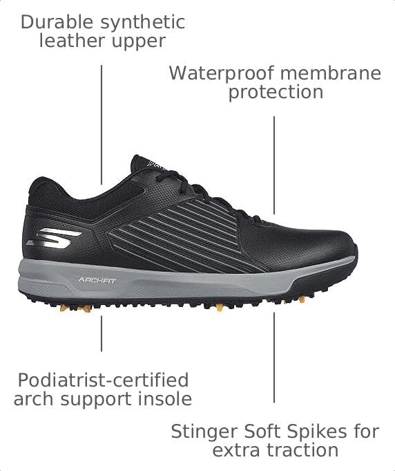 Image of Skechers Mens Elite 5 Arch Fit Waterproof Golf Shoe