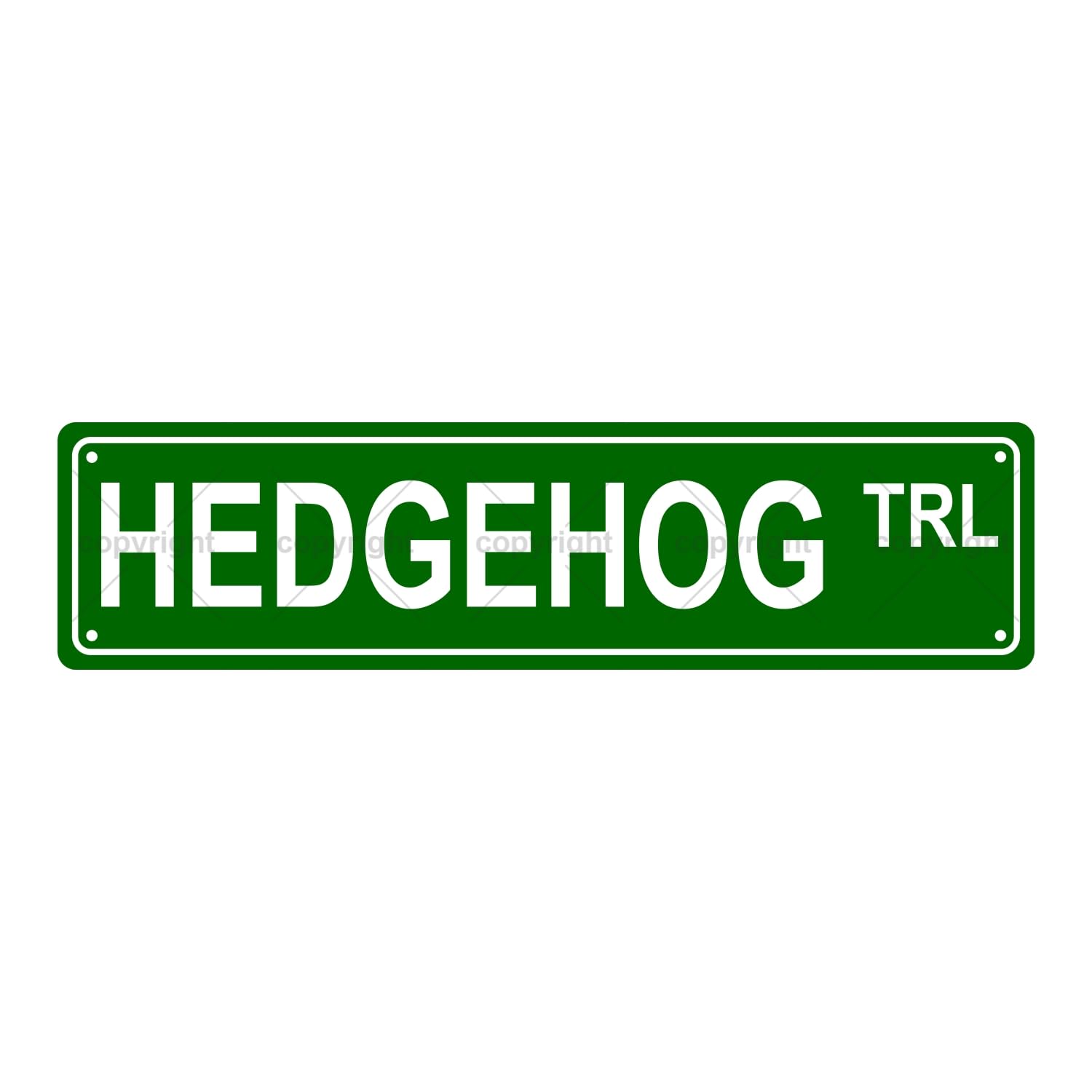 Hedgehog Trl Animal Metal Tin Street Sign Bar Cafe Garage Cave Home Room Wall Bathroom Farmhouse Garden Porch Patio Decor,4x16 Inch