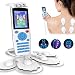 Produktbild MATEHOM Digital TENS/EMS Reizstromgerät - TENS-Gerät und Muskelstimulation, Massage, Schmerzlinderung - Professionelles 4-Kanal Reizstromgerät