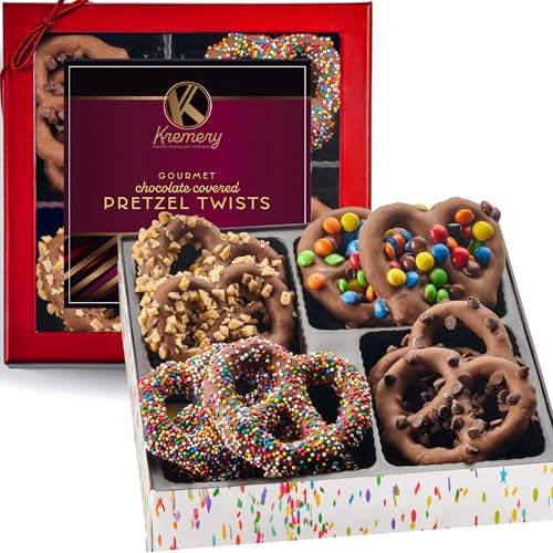 KREMERY Creamy Chocolate Cravings - Chocolate Covered Pretzel Twists Gift