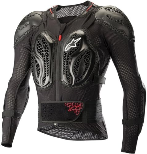 Alpinestars Men's Bionic Pro Protection Jacket, Black Red, X-Large