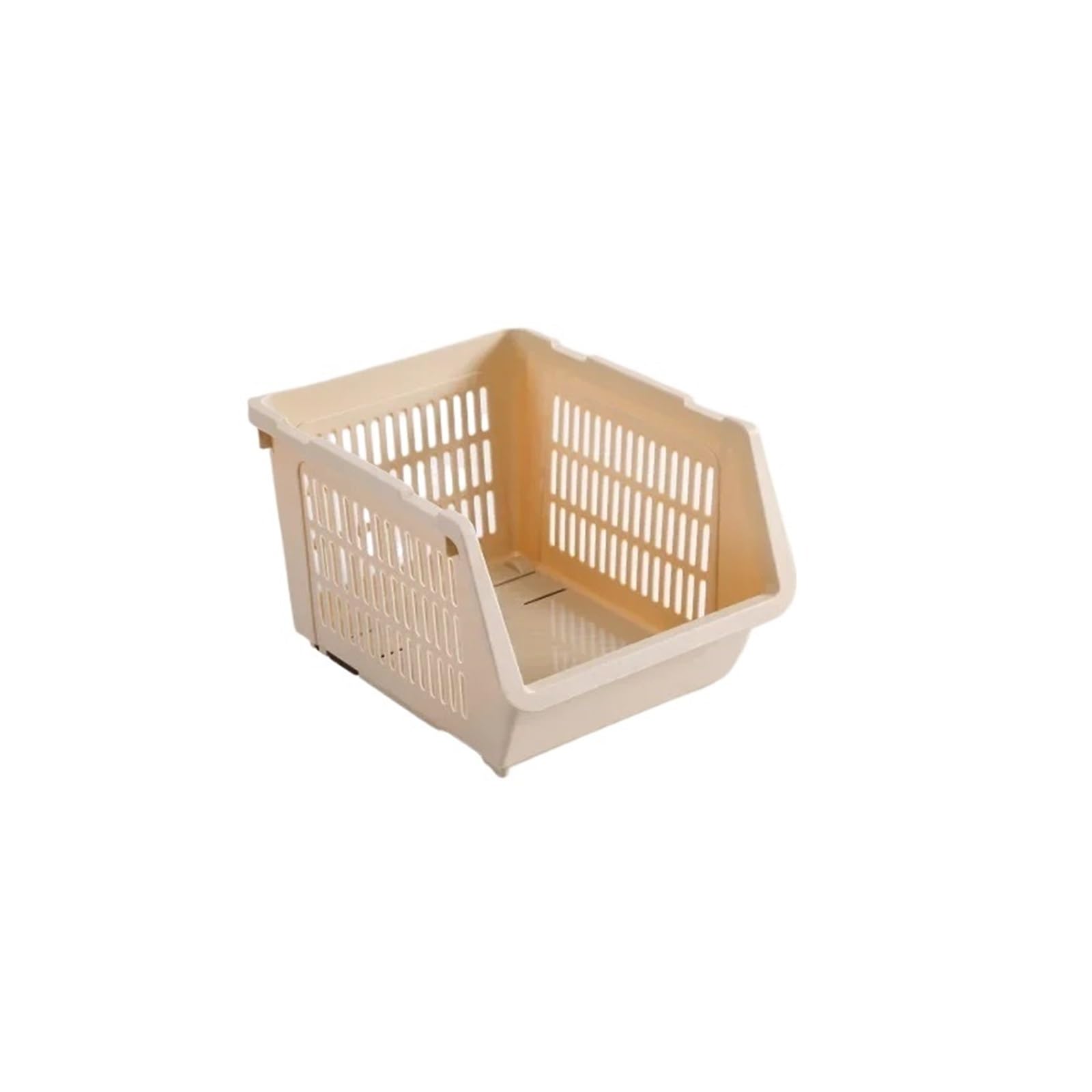 GYTTDERFL Kitchen Shelves Home Kitchen Storage Rack Kitchen Vegetable and Fruit Basket Storage Rack Kitchen Finishing Storage Box Multi-layer Snack Toy St(Beige)