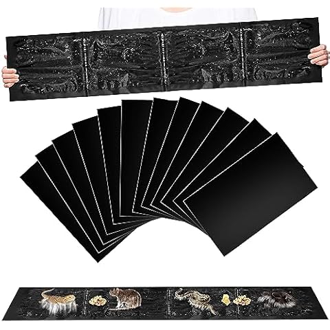 12 Pack Extra Large Glue Traps for Mice and Rats, Heavy Duty Rat Glue Traps, Super Sticky Mouse Glue Traps, Sticky Traps for Mice and Rats, Snake Glue Traps, Rat Traps for Indoor Outdoor (48" x 11") Cover