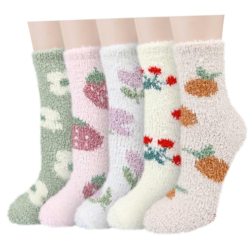 Benefeet Sox Womens Fuzzy Socks Cute Animal Fluffy Soft Socks Funny Plush Cozy Socks Warm Winter Sleep Socks
