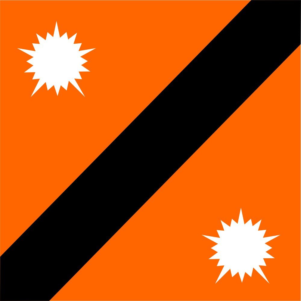 Drapeau grand format pavillon Turkey Coast Guard Commander