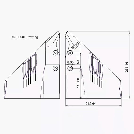 Dual Dorsal Fin Wing Sting Ray Hydrofoil Stabilizer 5-150 HD150 For Marine Outboard Motors Outdrive Stabilizer Compatible With Marine Vessel Models Boat Models