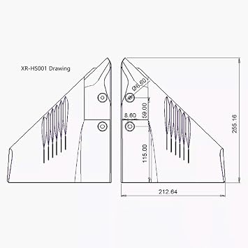 Dual Dorsal Fin Wing Sting Ray Hydrofoil Stabilizer 5-150 HD150 For Marine Outboard Motors Outdrive Stabilizer Compatible With Marine Vessel Models Boat Models
