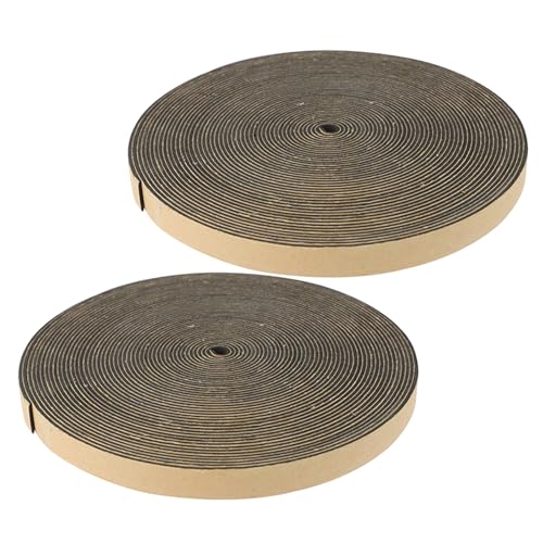 BUGUUYO Cinta de Espuma Selladora para Altavoces de Coche 12 Mm X 10 M, 2 Rollos, Cinta E Insonorizante Aislamiento Acústico y Resistencia a Altas Temperaturas para Montaje Estable