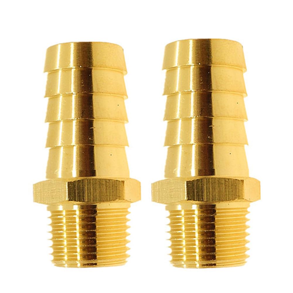 Raccord de tuyau d'air en laiton usiné de précision 3/8 NPT mâle
