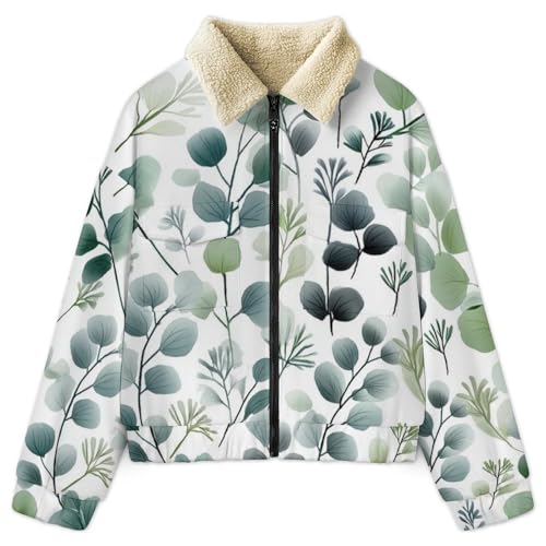 Chaqueta de invierno con forro polar de eucalipto para mujer 3