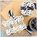 Veemoon 10pcs Lace Sealing Covers for Pudding Bottles Decorative Cloths for Desserts for Weddings Birthdays and Parties Elegant for