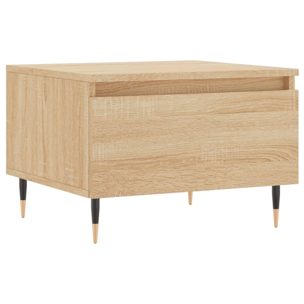 vidaXL Mesas de Centro 2 uds Madera ingeniería Roble Sonoma 50x46x35cm