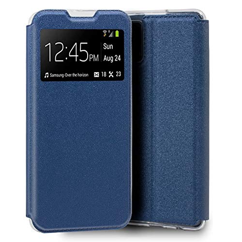 Coque Samsung S20 Plus Galaxy G985 Flip Cover Lisse Bleu